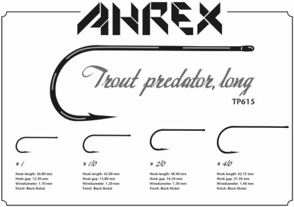 Ahrex TP615 Trout Predator Streamer Long Haki Muchowe